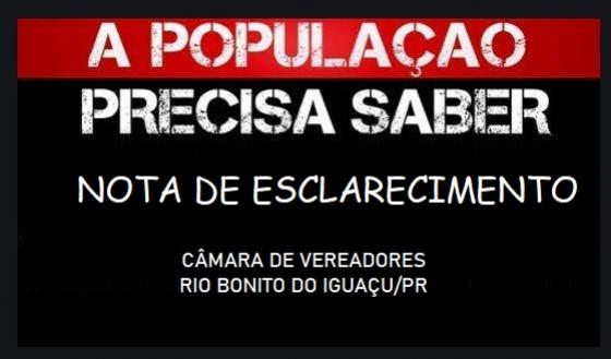 NOTA DE ESCLARECIMENTO